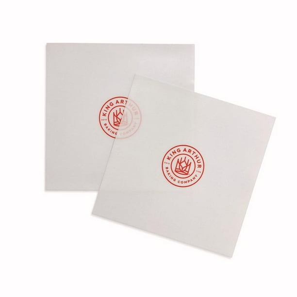 Pan Liners King Arthur Baking Company, silicona blanca, 9 x 9 pulgadas, 2 unidades