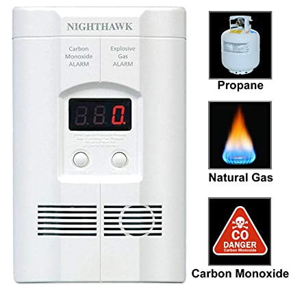 Kidde Nighthawk Plug-In Explosive Gas & Carbon Monoxide Alarm Battery Backup 
