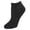 Black, variant on CTM Comfort No Show Sports Socks (4 Pairs) (Women)