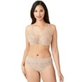thumbnail image 2 of Wacoal Women's Halo Lace Full Coverage Underwire Bra, Toast, 34D, 2 of 4