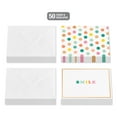 thumbnail image 2 of American Greetings All Occasion Stationery Note Multi-pack, Smile, Dots (2-Designs, 50-Count), 2 of 4