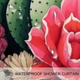 thumbnail image 3 of Cactus Waterproof Shower Curtain Set with Hooks and Printed Design - Bathroom Decoration for Shower Curtains, 3 of 5