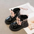 thumbnail image 2 of CAICJ98 Girls Combat Boots Side Zipper Lace Up Riding Boots Dress Ankle Boots for Toddler Girl (Toddler/Little Kid/Big Kid),6, 2 of 5
