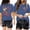 Blue, variant on Funny Tequila T-Shirts for Women Casual Summer Stylish Print Crew Neck Short Sleeves Tops Relaxed Fit Comfortable Soft Breathable Workout Leisure Graphic Tee Streetwear Black L