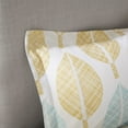 thumbnail image 4 of Madison Park Essentials Central Park 9-Piece Comforter Sheet Set - Yellow/Aqua, 4 of 8