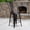 Black-Antique Gold, variant on Emma + Oliver 4 Pack 24" High Copper Metal Indoor-Outdoor Counter Height Stool with Back