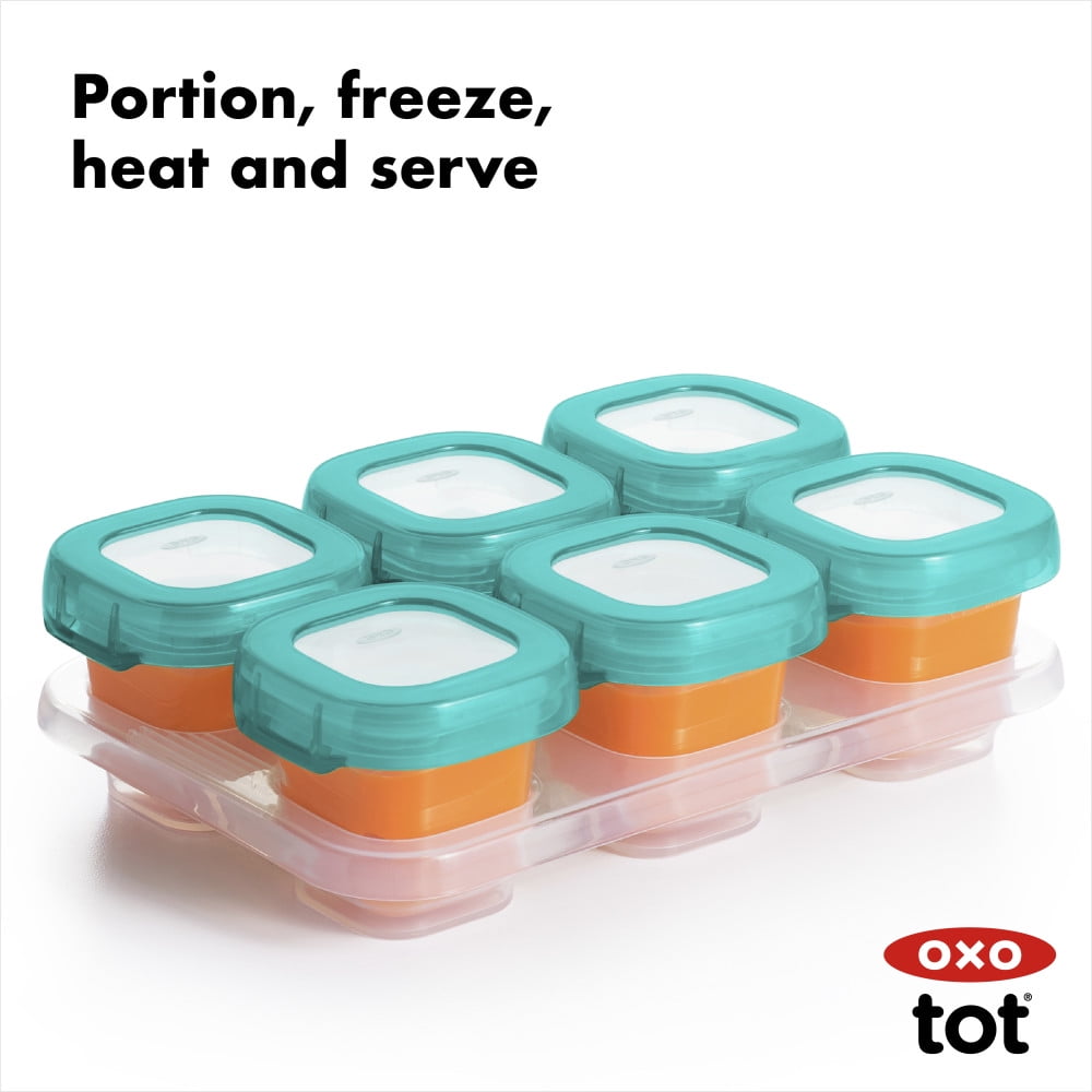 2 oz Baby Blocks™ Plastic Freezer Storage Containers