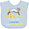 thumbnail image 3 of Inktastic I Love My Mama to the Moon and Back Cute Sheep Boys or Girls Baby Bib, 3 of 4