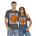 thumbnail image 2 of Vintage Game Day Basketball T-Shirt Retro Women's Unisex Graphic Tee Charcoal Large, 2 of 5