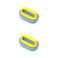 thumbnail image 1 of Inteprter Cepillo de esponja de PP, mango de plástico reutilizable, cepillos inodoros para interiores, hogar, cocina, fregadero de pared, placa, Amarillo 2piezas Inteprter CBP159058, 1 of 6