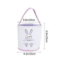 thumbnail image 2 of Purple Easter Egg Collecting Bag, Spring Festival Tote, Canvas Carryall With Reinforced Bottom, Lightweight Build And Whimsical Design For Celebrations And Home Use 9.84X9.06In 0.38Lb, 2 of 7
