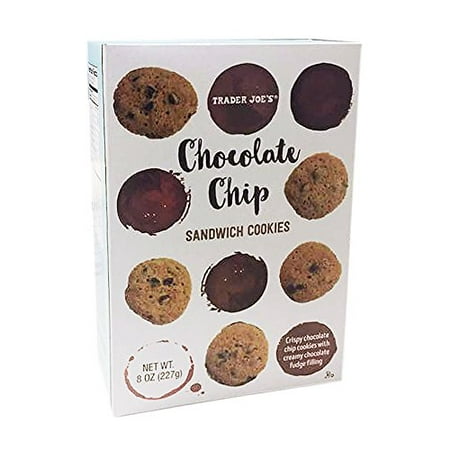 Trader Joe's Chocolate Chip Sandwich Cookies with Creamy Fudge Filling 227g (1