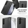 thumbnail image 4 of Compatible Samsung Galaxy Z Fold 5 Case with Hinge Protection 3D Geometric Design,Screen Protector Protective Cover Stand Case for Samsung Galaxy Z Fold 5 5g Phone Case with Kickstand Men Black, 4 of 14