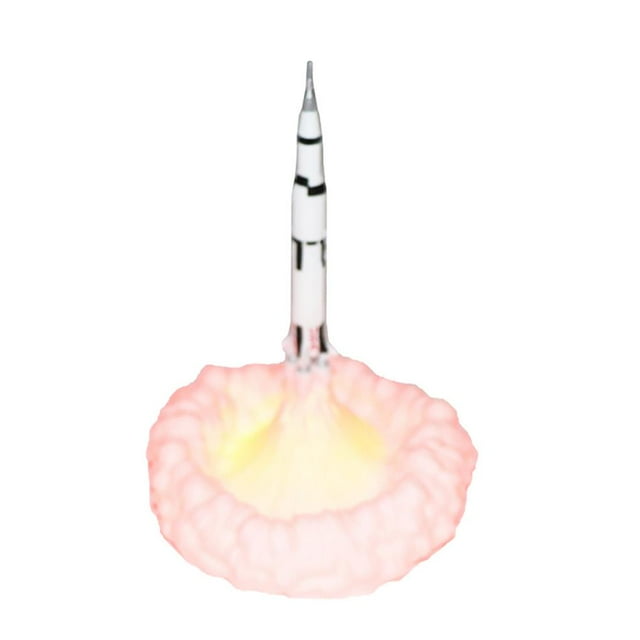 facefd 3D Printed Rocket Lamp Space Shuttle Lamp Night Light for Rocket Lovers