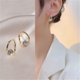 thumbnail image 3 of Rhinestone Mounted Earrings, Fashion Huggies Earrings Healthy Magnetic Therapy Earrings Women Jewelry Gift----Gold--Product code 72002 Gold, 3 of 5