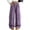 Purple, variant on BXJX Girls Cargo Pants Size 10-12, Outdoor Multi Pocket Elastic Waist Spring Fall Kids Wide‑Leg Trousers