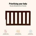 thumbnail image 2 of Dream On Me Convertible Crib Toddler Guard Rail in Espresso, Converts Cribs to Toddler Beds, 2 of 5