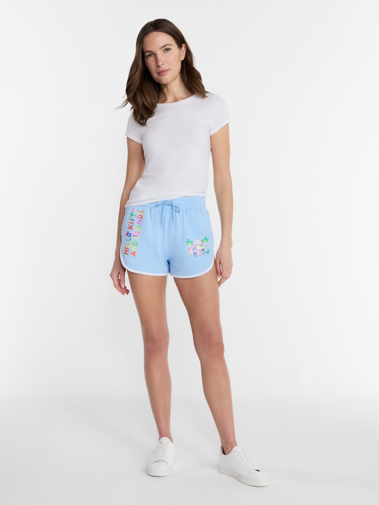 Hello Kitty and Friends Women's Graphic Fleece Dolphin Shorts, Sizes XXS-XXL
