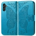 thumbnail image 3 of Dteck Case For Samsung Galaxy A13 5G,Magnetic Leather Card Holder Wallet Butterfly Pattern Case Kickstand Hybrid Rubber Cover for Galalxy A13 5G 6.5 inch,Blue, 3 of 5