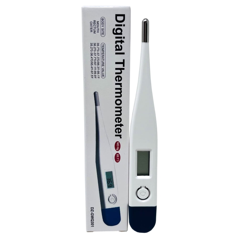 Clinical Digital Thermometer Oral/Rectal/Underarm - Pack of 20