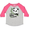 thumbnail image 3 of Inktastic My Daddy Loves Me- Cute Panda Boys or Girls Toddler T-Shirt, 3 of 5