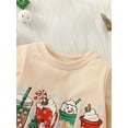 thumbnail image 4 of Seyurigaoka Christmas Baby Romper Tops Baby Girl Boy Bodysuits Winter Long Sleeve Round Neck Cartoon Print Jumpsuit Casual Kids Playsuits, 4 of 9