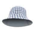 thumbnail image 4 of Empire Cove Checkered Tile Reversible Bucket Hat Fisherman Cap Women Men Blue, 4 of 5