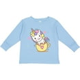 thumbnail image 3 of Inktastic Teacup Unicorn Boys or Girls Long Sleeve Toddler T-Shirt, 3 of 5