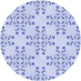 thumbnail image 1 of Ahgly Company Machine Washable Indoor Round Transitional Lavender Blue Area Rugs, 4' Round, 1 of 7