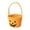 D, variant on Halloween Pumpkin Basket Cotton Rope Storage Bin with Handle for Candy Collection Party Decoration Trick or Treat Tote