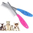 thumbnail image 1 of Jinsinto 2 Pcs Pet Cat Dog Trimmer Grooming Comb Brush Comb Rake Hair Shedding Flea, 1 of 5