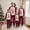 Red, variant on Family Matching Pajamas Christmas Elk Print Long Sleeve Tops and Stretch Casual Pants Sleepwear
