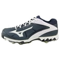 thumbnail image 3 of Mizuno 9-Spike Swift 4 Women's Softball Cleat, Size 11.5, Navy-White (5100), 3 of 5