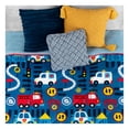 thumbnail image 3 of Edredón Premium Estampado Reverso Borrega Matrimonial Esquimal (Transportes, 180x220cm), 3 of 7
