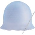 thumbnail image 1 of Gorro para colorear Herramientas de peluquería Gorro de silicona reutilizable con aguja de gancho de metal, azul ER, 1 of 5