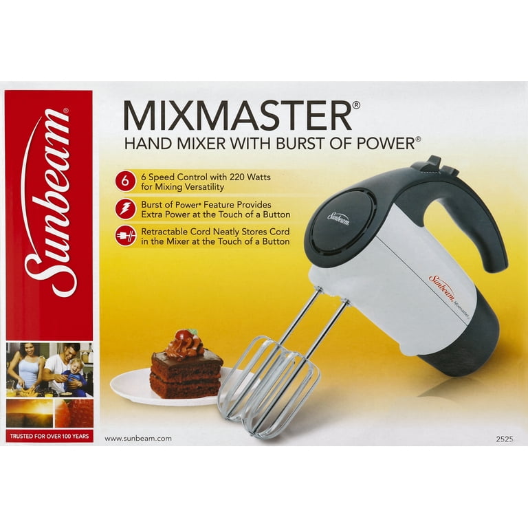 Hand mixer on sale with retractable cord