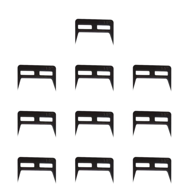 10 abrazaderas de madera para carpintería, herramienta de ferretería, multifunción, clavos para carpintería, patas cónicas y parte trasera cuadrada, a