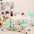 thumbnail image 4 of Eastvita Ensemble de Table et Chaises Réglables Bureau pour Tout-Petit avec Surface pour Graffiti 4 Places, 4 of 4