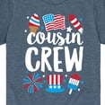 thumbnail image 3 of Instant Message - Cousin Crew July 4Th - Toddler & Youth Short Sleeve Graphic T-Shirt, 3 of 6