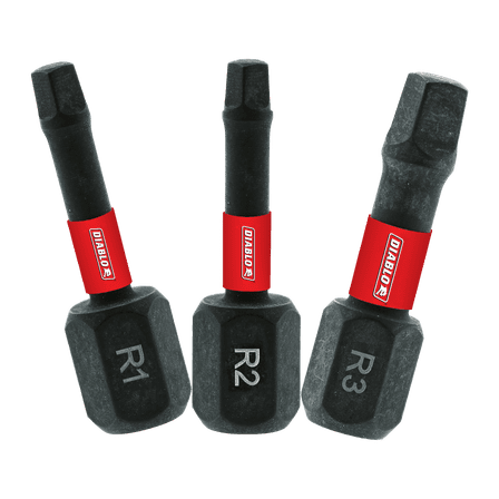 Freud DSQV1-S3 3PC 1'' Square Bit Set - Quantity 5