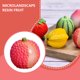 thumbnail image 3 of Billuyoard Fruta Artificial Lychee fresa simulación realista decoración lindo modelo de resina miniaturas juguetes casa de muñecas DIY Decoración Lychee Billuyoard HA080066-01, 3 of 6