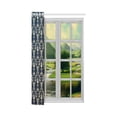 thumbnail image 3 of MKHERT Golden Pattern Blue Window Curtain Living Room,Bedroom Window Drapes 52x84 inch, 3 of 3