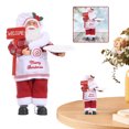 thumbnail image 1 of Mini Modelo Anciano Juguete Navideño Papá Noel Elegante para Escaleras Y Ventanas, 1 of 9