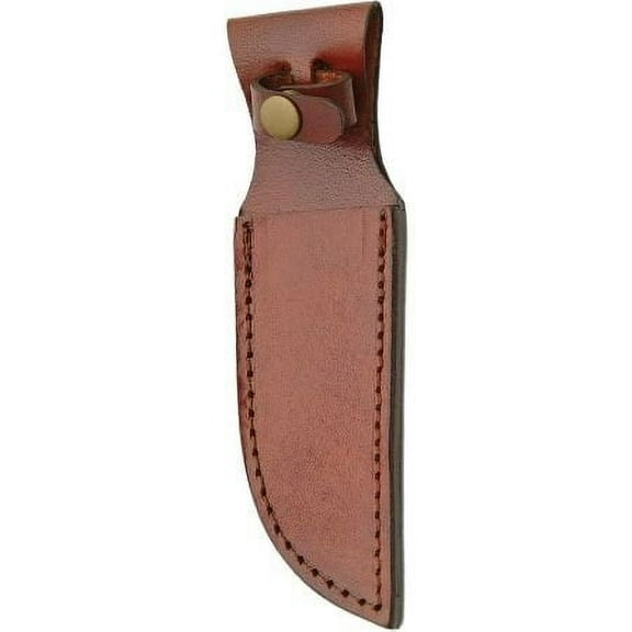 SZCO Supplies Brown Leather Sheath – Fits Fixed Blades up to 5”