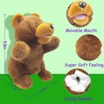 thumbnail image 2 of Hand Puppet Bear Puppet, 10ft Animal Hand Puppet for Kids with Movable Mouth, 2 of 5