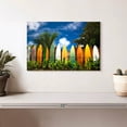 thumbnail image 2 of Elephant Stock Surfboard Row Wall Art - Horizontal Canvas Wall Art - Living Room Wall Decor - Hobbies And Lifestyle Canvas - Blue And Orange Decor - 12" x 8", 2 of 8