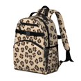thumbnail image 2 of Brown and Beige Leopard Print Cute School Backpack Bag for School with Padded Back and Adjustable Shoulder Straps 15.25"x11.5"x5.25", 2 of 5