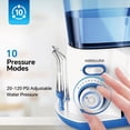 thumbnail image 3 of GENKENT Water Flosser for Teeth Cleaning, 800ml Large Tank Oral Irrigator for Home Use, 10 Pressure Modes with 5 Jet Tips, Blue, 3 of 9