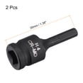 thumbnail image 2 of Unique Bargains 4mm Impact Hex Bit Socket, 1/4' Square Drive 35mm Length CR-MO Metric Sizes 2 Pack, 2 of 5