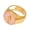 Pink, variant on 7829 Enamel Ring Stainless Steel Base and Oil Drip Technique Religious Portrait Ring Jewelry Accessory For Women